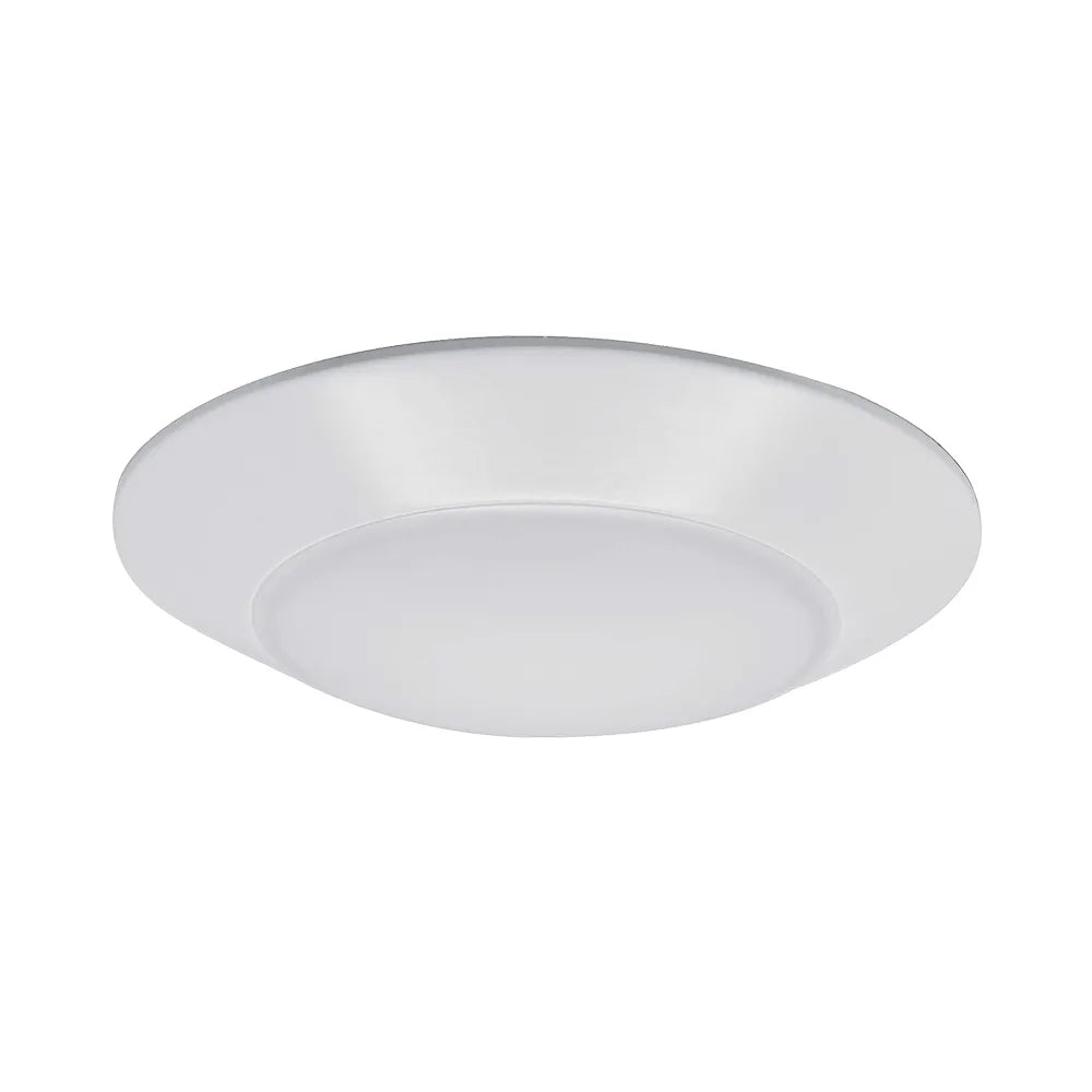 Euri EIN-CL57WH-1000E Ceiling Disk Downlight White, 5CCT, Directional, Integrated LED Fixture, Dimmable(Using Triac) 15 W, 120 V, 1000 lm, 110° / 2700/3000/3500/4000/5000 K / 90+ CRI, 66 lm/W 50,000 Hrs., Wet Rated, ETL, E-Star, T24, White PC Lens , WhiteAluminum Housing, 5 Yrs. Limited Warranty