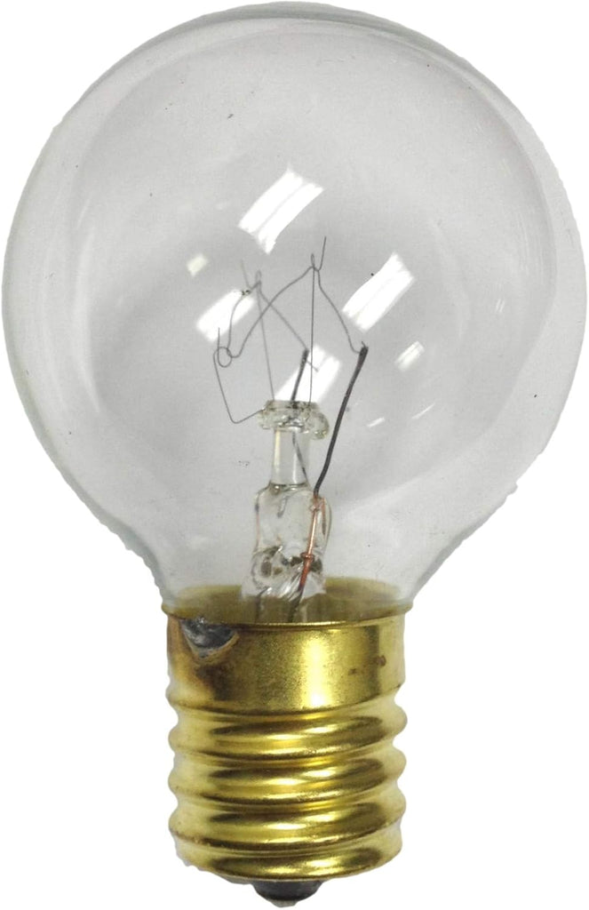 Sival G407E17CL Clear 7 watt G40 Globe Lamp, Intermediate (E17) base, 130 volt