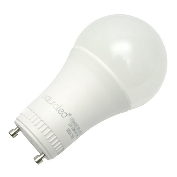 NaturaLED 4615 LED9A19/EC/81L/GU24/940 9 watt LED A19 Household Lamp, Bi-Pin (GU24) Base, 4000K, 810 lumens, 90 CRI, 25,000hr life, 120 Volt, Dimming