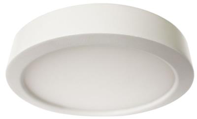 Westgate FML-R6-11W-50K 11 watt LED Round Flush Mount Fixture, 6" Diameter, White Translucent Acrylic Lens, 5000K, 550 lumens, 50,000hr life, 120 volt, White Finish