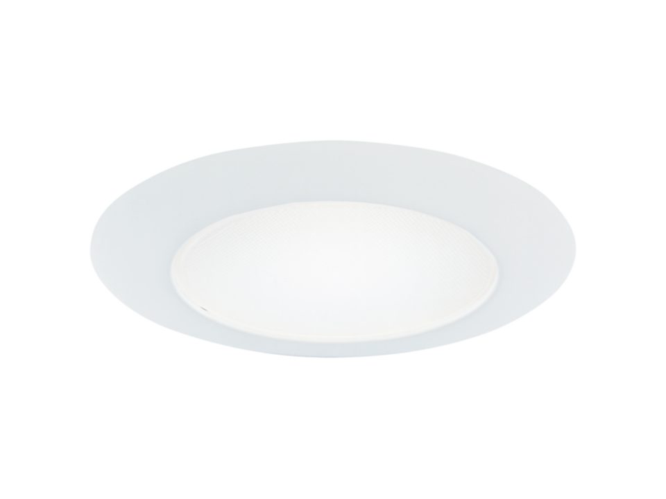 Halo 70PS 6in. Opal Glass Shower Ring with White Trim