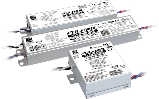 Fulham TC11200350-15C 17.5 watt Constant Current LED Driver, 120V Input, 24-50VDC Output, 350mA Current Rating, Damp Rated *Discontinued*