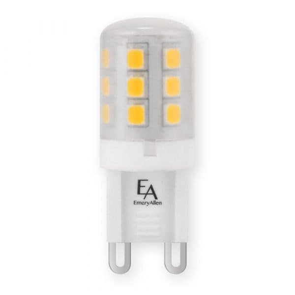 Emery Allen EA-G9-2.5W-001-279F-D 2.5 watt 2700K, 250 lumens, 90 CRI, T3 LED Bulb, G9 Base, Enclosed Fixture Rated, 25,000hr life, 100-130V, Non- Dimming