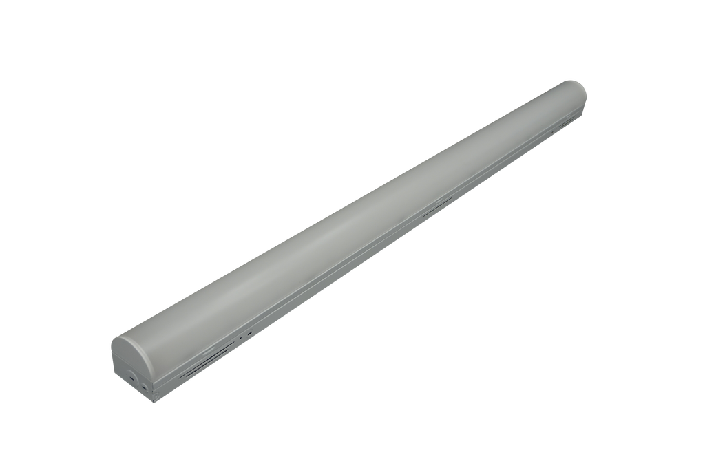 ATG LNS-4FT-55-T1-F-G2 65w LED 4ft Contractor Linear Strip Light Fixture, 3.1"h x 2.8"w x 48"l, 35/40/50K Multi CCT, 9534 lumens, 100,000hr life, 120-277 volt, White Finish, 0-10v Dimming