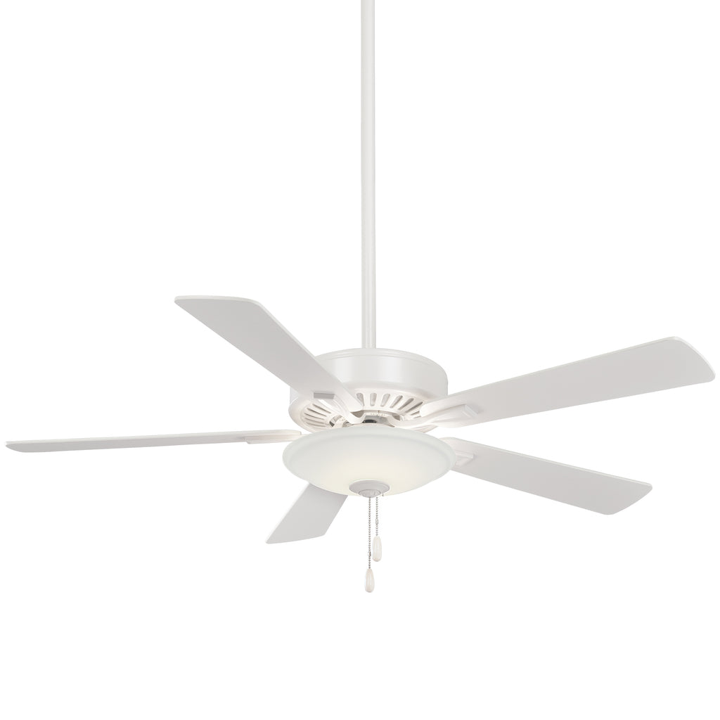 Minka Aire F656L-WH 52'' Ceiling Fan, 5-Blade, 24w LED, 3000K, White Finish