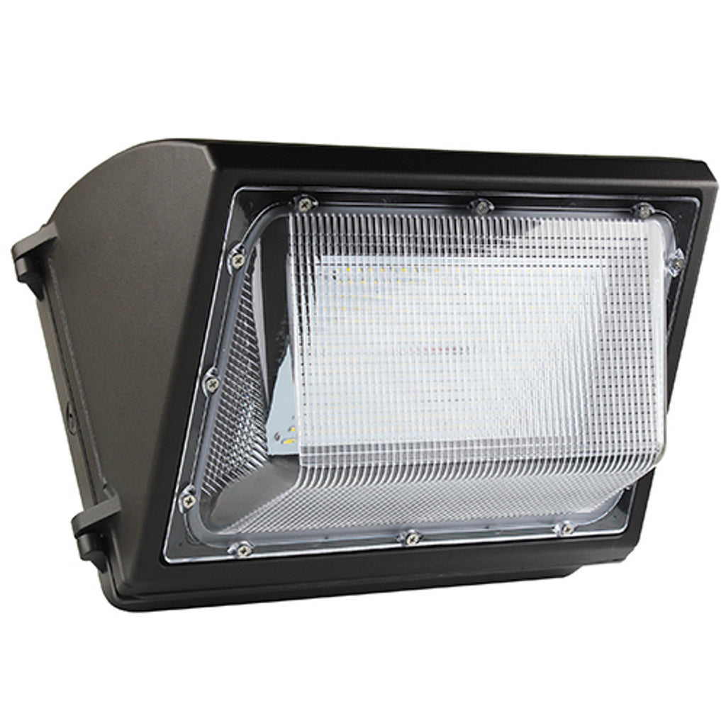 CLS 07-LEDWP80SN-4K-PRM  80 watt LED Wallpack Fixture, Polycarbonate lens, 4000K, 9486 lumens, 100,000hr life, 120-277 volt, Bronze Finish. *Discontinued*