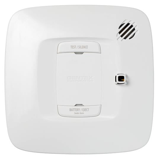 Gentex SR 917-0071-002 Smoke Detector, One set of Form A/C relay contacts, 120v AC Input, 9v Battery Backup, Includes harness and plate