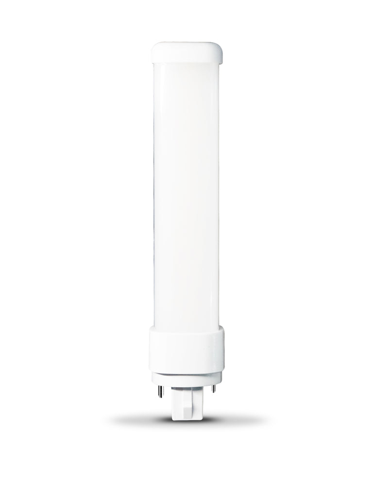 Eiko 12864 L8.5WPLC/AB/840/U/G24D/HR 8.5 watt LED Horizontal Hybrid Lamp to replace 26w CFL, 4-Pin (G24d) base, 110d beam angle, 4000K, 1000 lumens, 50,000hr life, 120-277 volt, Non- Dimming, Ballast Bypass OR Ballast Driven