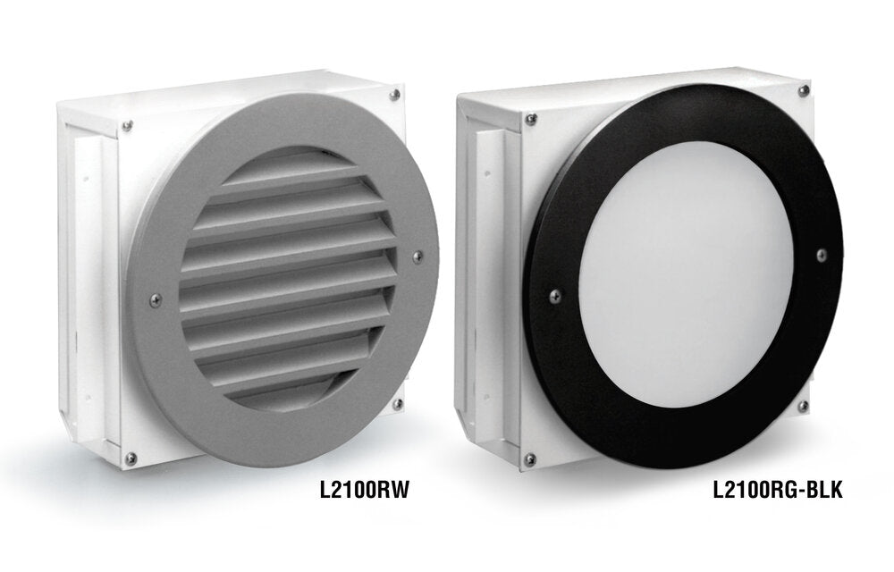 Cole Lighting L2100RW-BLK-FACE 9.5 watt LED Step Light Fixture, Faceplate & Lens Only, Black Finish