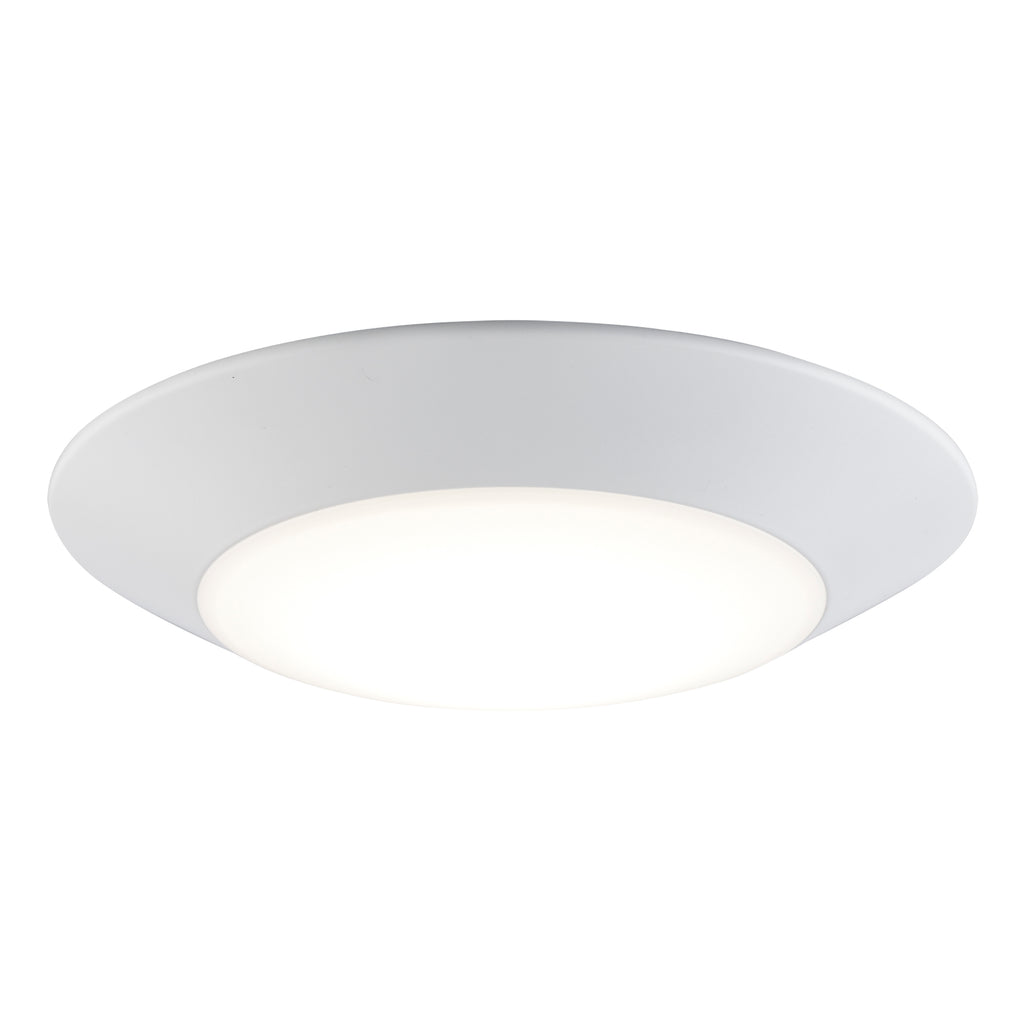 Transglobe LED-300995CCTWH 7" Palomino Collection Modern Disc Flush Mount, 7"w x 0.55"h, 27/30/35/40/50K, 1000 lumens, 120 volt, White Finish, Dimmable