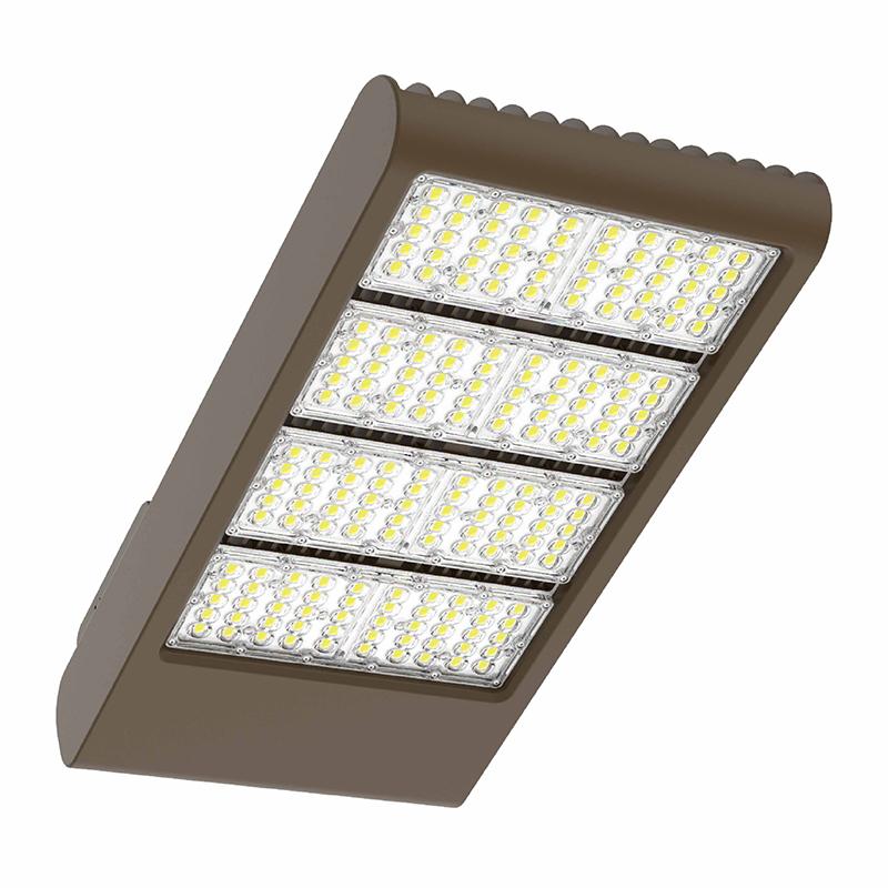 Westgate LFX-XXL-300-600W-50K-480V 300W/400W/500W/600W Wattage Selectable LED Area Light Fixture, 3000K/4000K/5000K/5700K Color Selectable, 140 LPW, 70,000hr life, 480 Volt, 0-10V Dimming, Bronze Finish (Mounting Sold Separately)