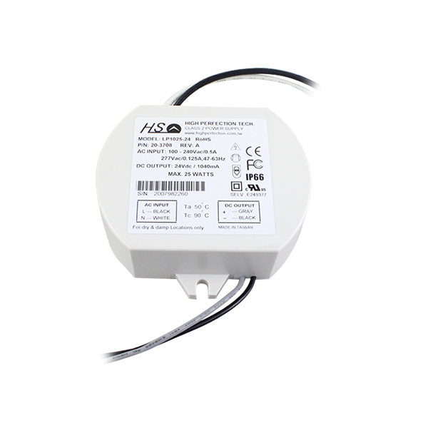 MagTech LP1025-36-C0700 25 watt Constant Current LED Driver, 700mA Max Output, 100-240V Input, 18-36VDC Output, Not-Dimmable
