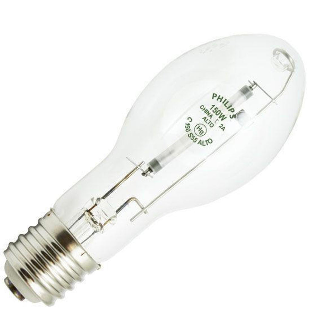 Philips 368746 C150S55/ALTO 150 watt ED23.5 High Pressure Sodium Lamp, Mogul (E39) base, 2000K, 16000 lumens, 24,000hr life. *Discontinued*