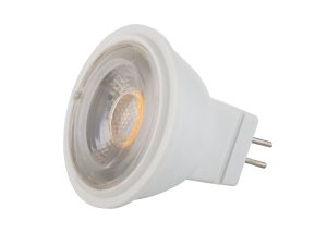 JQ America JQ–MR11-A03K27M 2.5w LED MR11 Bi-pin Lamp, 230 lumens, 2700K, 25,000hr life, 9-15v AC or DC, 36 Degree Beam Angle, Dimmable