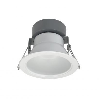 Nora NQZ2-41TWTW-MPW 4" Quartz LED Downlight with Selectable Lumens & Selectable 800lm / 950lm / 1250lm 3000K / 3500K / 4000K CCT,  Matte Powder White, 120-277V, 0-10V Dimming