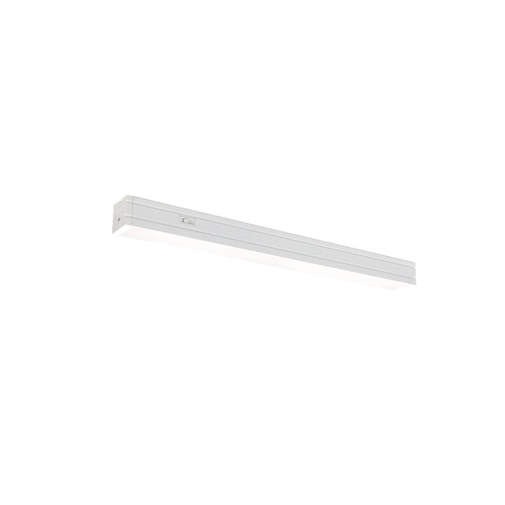 Nora Lighting NUDTW-9824/W 20w LED 24" Bravo FROST Tunable White Linear Undercabinet Light, 24"L x 1"h x 1.125"w, 30/35/40K Multi CCT, 1700 lumens, 50,000hr life, 120 volt, White Finish, Dimmable