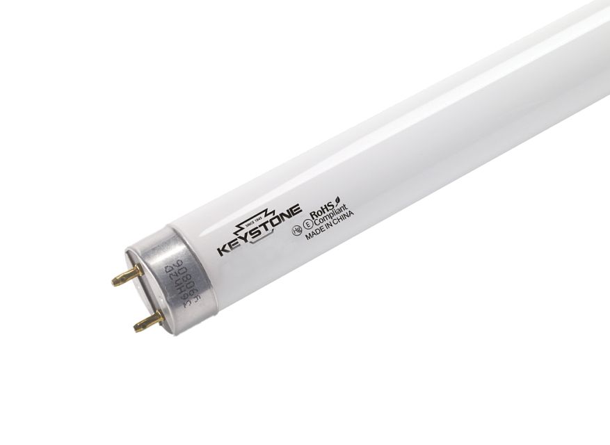 Keystone KTL-F17T8-841-HP-DP, Linear fluorescent lamp, 24", 17W T8, 4100K, 85CRI, 1380 lumens, G13 medium bi-pin