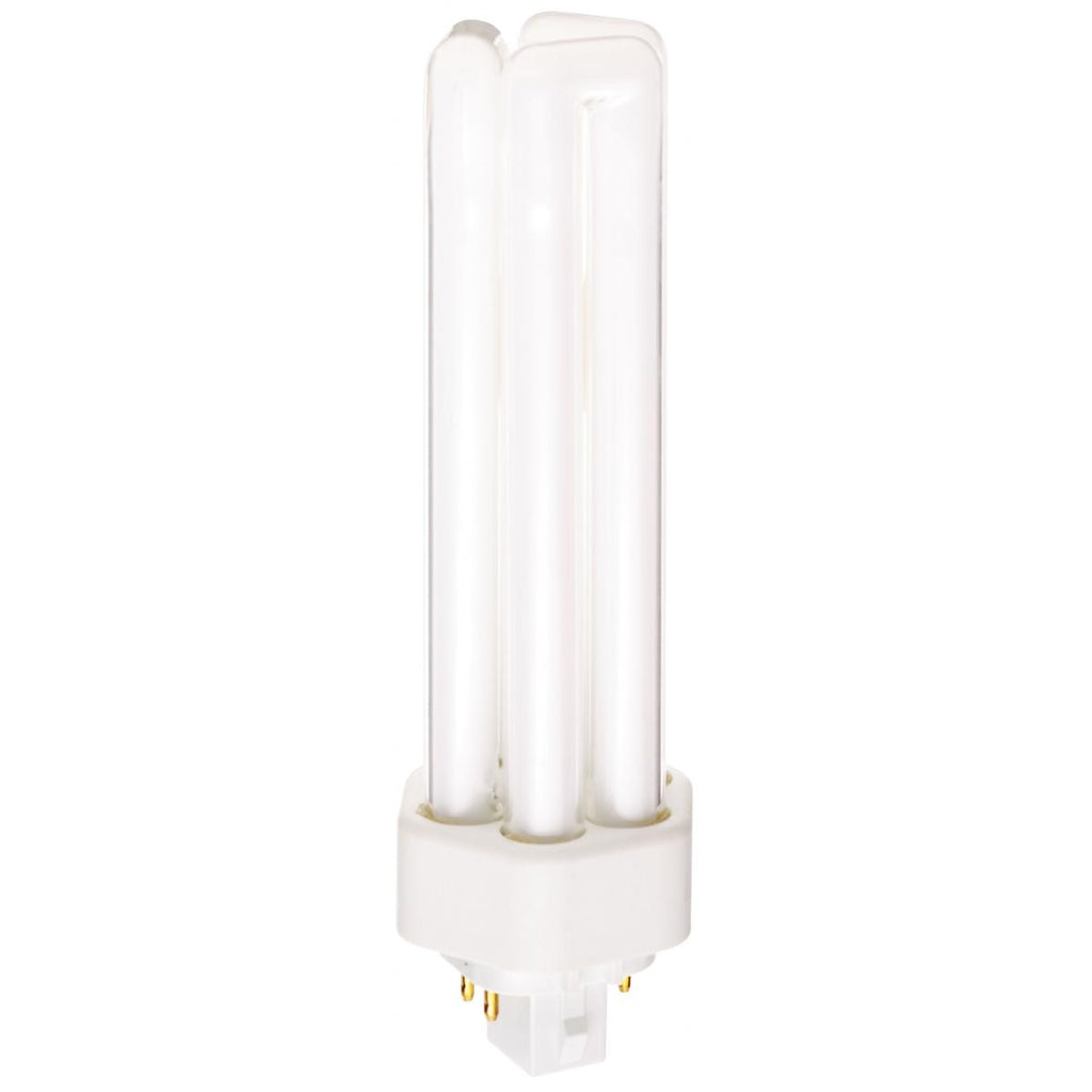 Satco S8356 CFT42W/4P/841 42 watt Triple-Tube Compact Fluorescent Lamp, 4-Pin (GX24q-4) base, 4100K, 3200 lumens, 15,000hr life