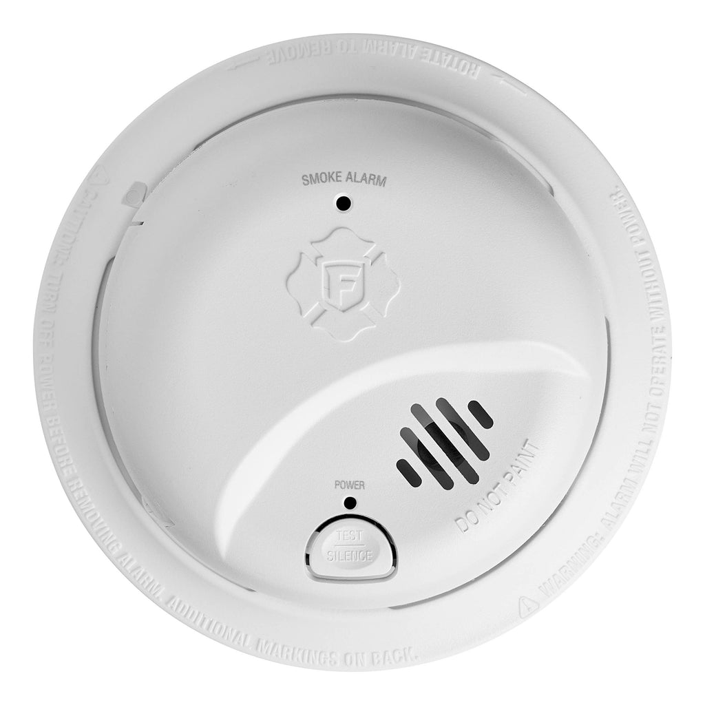 BRK 1046836 Interconnect Hardwire Smoke Alarm, 120v AC, Hardwired with Battery Backup, Latching alarm Indicator, Replaces 9120B