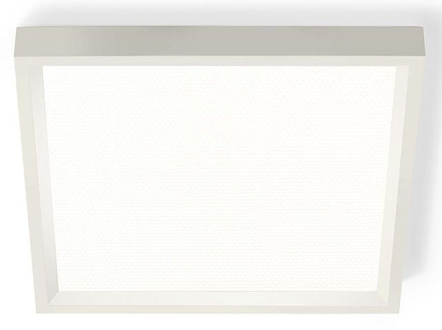 Lightolier S6S840K10WZ10U 14 watt LED 6" Square Surface Mount Downlight Fixture, 4000K, 1000 lumens, 50,000hr life, 120-277 Volt, 0-10V Dimming, Wet Location, White Finish