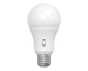 RAB A19-10-9CCT-DIM 10w LED A19 Household Multi CCT Bulb, Medium (E26) Base, 27/30/35/40/50 Multi CCT, 1124-1268 lumens, 90 CRI, 25,000hr life, White Finish, Dimmable