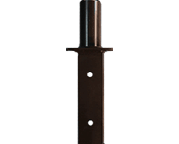 Rab BAD5  5" Square Pole Adapter w/ 2-3/8" Round Tenon, Bronze Finish