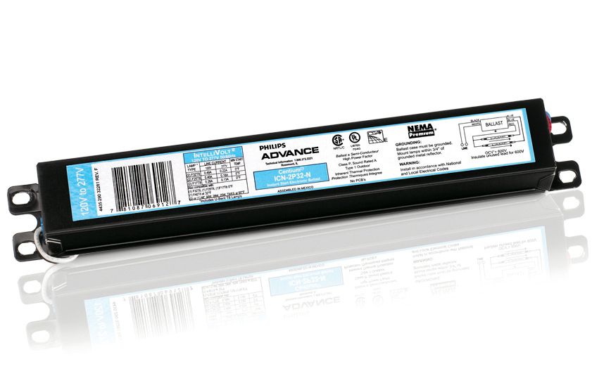 Advance ICN4P32N35I 120 - 277 volt Instant Start Ballast, operates (3 or 4) F32T8 - Lighting Supply Guy