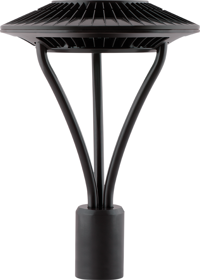 Rab ALED5T52N 52 watt LED Post Top Area Light Fixture, Type 5 Optics, 4000K, 4019 lumens, 100,000hr life, 120-277 volt, Bronze Finish