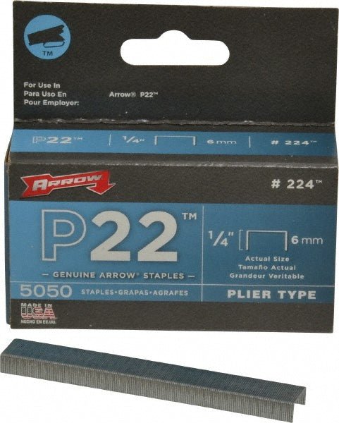 Arrow 224 Galvanized Steel Crown Staple: - Lighting Supply Guy