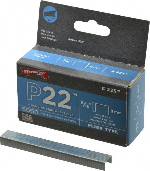 Arrow 225 Galvanized Steel Crown Staple: - Lighting Supply Guy