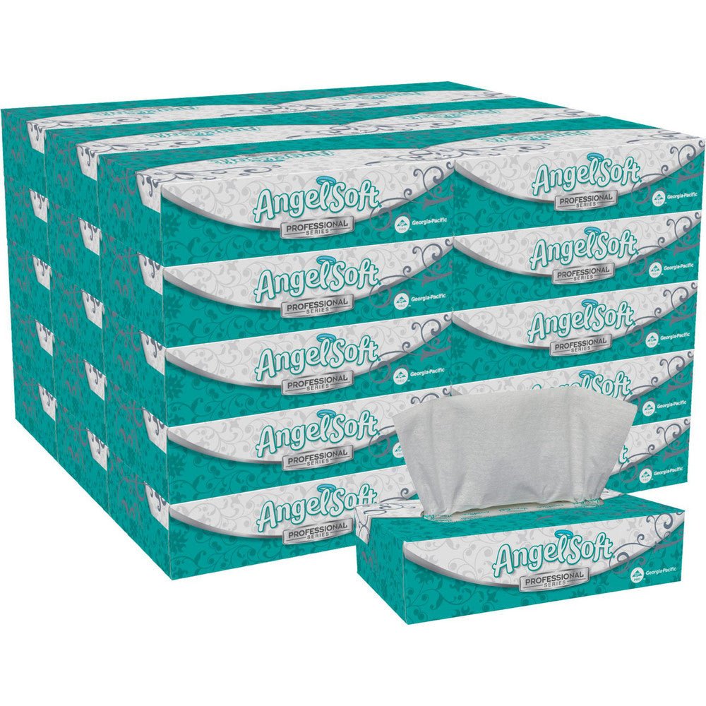 Arrow Pneumatics, Inc. 48580 Angel Soft Professional Series Premium 2 - Ply Facial Tissue, Flat Box - Lighting Supply Guy