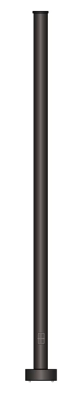 AV Poles RSA-12-4-.125-BK Round Straight Aluminum Pole - Lighting Supply Guy