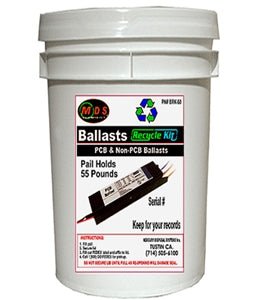 Ballast Disposal Fee 50BL - Ballast Recycling Kit, Holds Up To 22 Standard Ballasts or 50lb of ballasts, 5 gallon pail - Lighting Supply Guy