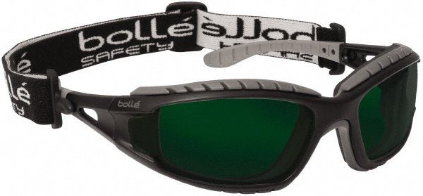 Bolle Safety Inc. 40089 Safety Glass: Scratch - Resistant, Polycarbonate, Green Lenses, Full - Framed - Lighting Supply Guy