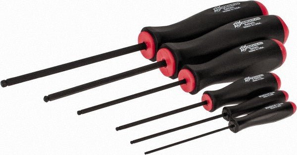 Bondhus 10686 6 Piece, 1.5 to 5mm Ball End Hex Driver Set - Lighting Supply Guy
