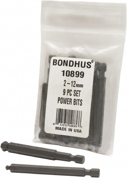 Bondhus 10899 2 - 12MM 9PC Hex Drive Bit Sets - Lighting Supply Guy