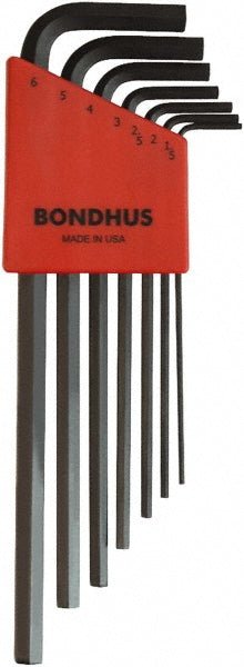 Bondhus 12192 7 Piece L - Key Ball End Hex Key Set - Lighting Supply Guy
