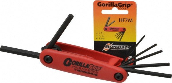 Bondhus 12587 7 Piece Fold - Up Hex Key Set - Lighting Supply Guy