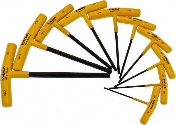 Bondhus 13390 10 Piece T - Handle Hex Key Set - Lighting Supply Guy