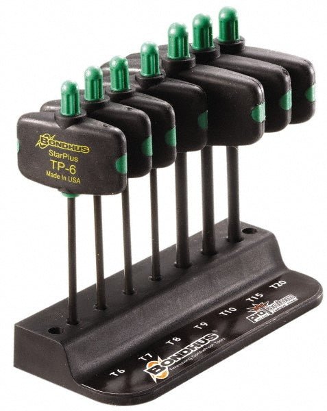 Bondhus 33945 Torx Key Set: 7 Pc, Wing Handle, T6 to T20 - Lighting Supply Guy