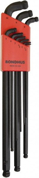 Bondhus 67099 9 Piece L - Key Ball End Hex Key Set - Lighting Supply Guy