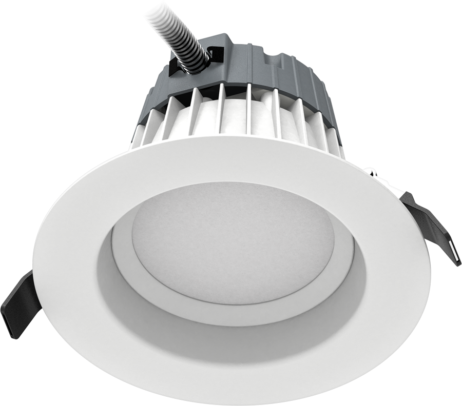 Rab C6R18835UNVW 18 watt LED 6" Commercial Recessed Downlight, 3500K, 1700 lumens, 50,000hr life, 120-277 Volt, 0-10V Dimming, White Finish