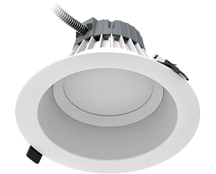 Rab C8R24935UNVW 24 watt LED 8" Downlight, 3500K, 2015 lumens, 50,000hr life, 120-277 Volt, 0-10V Dimming, White Finish