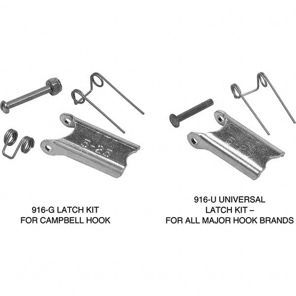 Campbell 3990401 Lifting Aid Accessories; Type: Locking Latch Kit ; For Use With: Hook Sizes 5 - 25 - Lighting Supply Guy