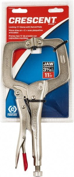 Crescent C11CCSVN Locking Plier: 4'' Jaw Capacity, C - Clamp Jaw - Lighting Supply Guy
