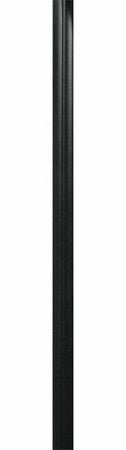 Custom P-RSS10X3-14G-DB-BK 10ft. x 3in. Round Straight Steel Pole, Direct Burial, 14 Gauge, Black Finish - Lighting Supply Guy