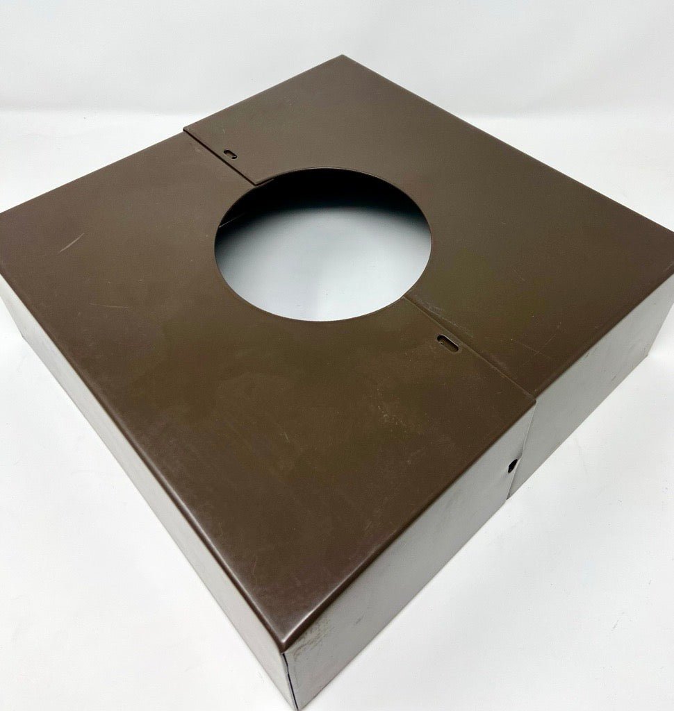 Custom PBC - STL - 12SBC - 5R - BZ 12in. Square Metal Base Cover with 5in. Round Hole - Bronze Finish - Lighting Supply Guy