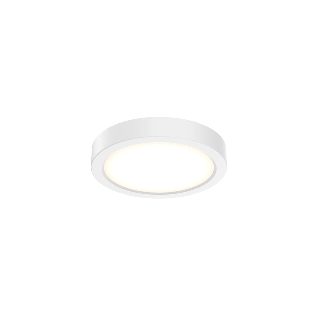 DALS CFLEDR06 - CC - WH 11 Watt 6" Round Flush Mount Fixture,2700K,3000K,3500K,4000K,5000K, 120V, White Finish - Lighting Supply Guy