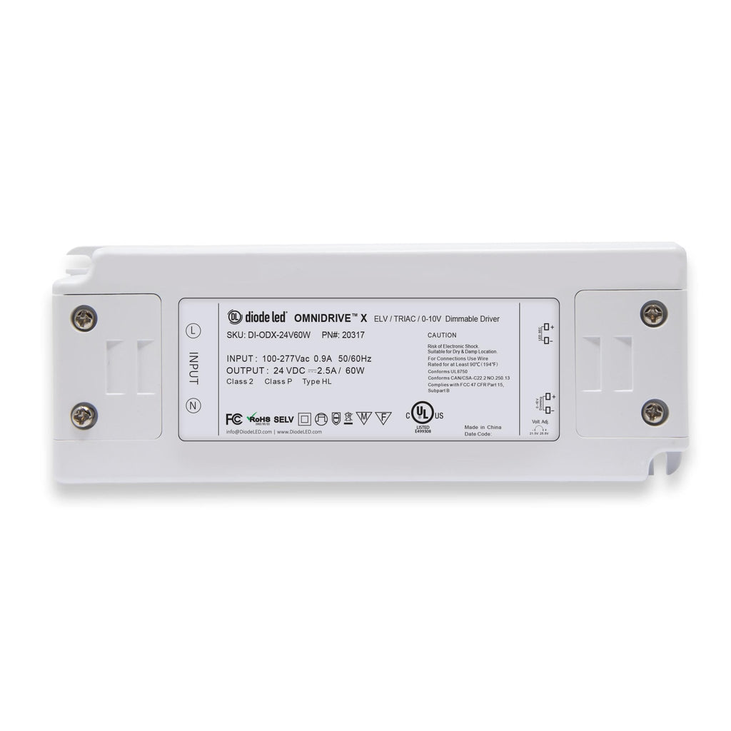 DiodeLED DI - ODX - 24V60W - J 60 watt Constant Voltage LED Driver - Lighting Supply Guy