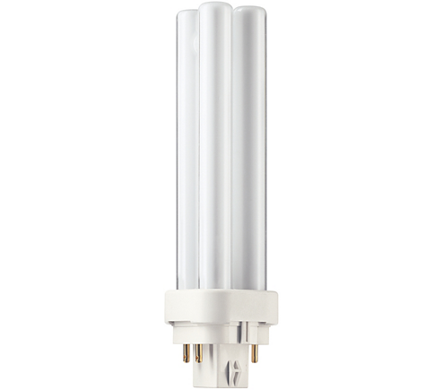 Philips 383265  PL-C13W/830/4P 13 watt Double-Tube Compact Fluorescent Lamp, 4-Pin (G24q-1) base, 3000K, 900 lumens, 10,000hr life